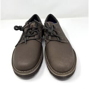 Clarks Men's Eastford Low Oxford, Grey Suede,  Size 7.5